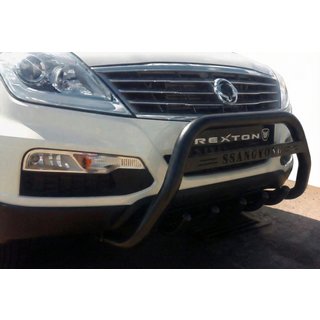 Přední ochranný rám WT004 Black (nerez) SsangYong Rexton I 2001–2017 fotografie 1
