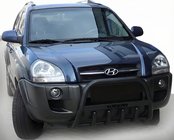 Hyundai Tucson JM 2004– Přední ochranný rám WT004 Black (nerez) fotografie 3