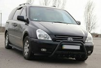 Kia Carnival 2002–2013 Přední ochranný rám WT004 Black (nerez) fotografie 2