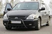 Kia Carnival 2002–2013 Přední ochranný rám WT004 Black (nerez) fotografie 3