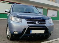 Hyundai Santa Fe 2 2006–2012 Přední ochranný rám WT004 Black (nerez) fotografie 2