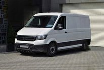 Volkswagen Crafter 2016– Přední ochranný rám WT003 Black (nerez) fotografie 3