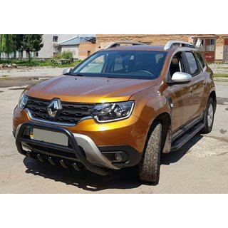 Nerezový přední ochranný rám (bullbar) WT003 Black bez nápisu fotografie 4