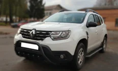 Dacia Duster 2018–2024 Bullbar s nápisem WT004 Black (nerez.) fotografie 1