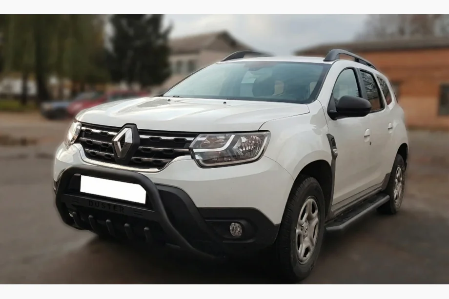 Dacia Duster 2018–2024 Bullbar s nápisem WT004 Black (nerez.) Image