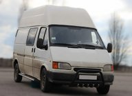 Ford Transit 1991–2000 Přední ochranný rám WT003 Black (nerez) fotografie 4