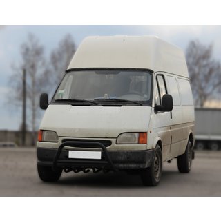 Přední ochranný rám WT003 Black (nerez) Ford Transit 1991–2000 fotografie 1