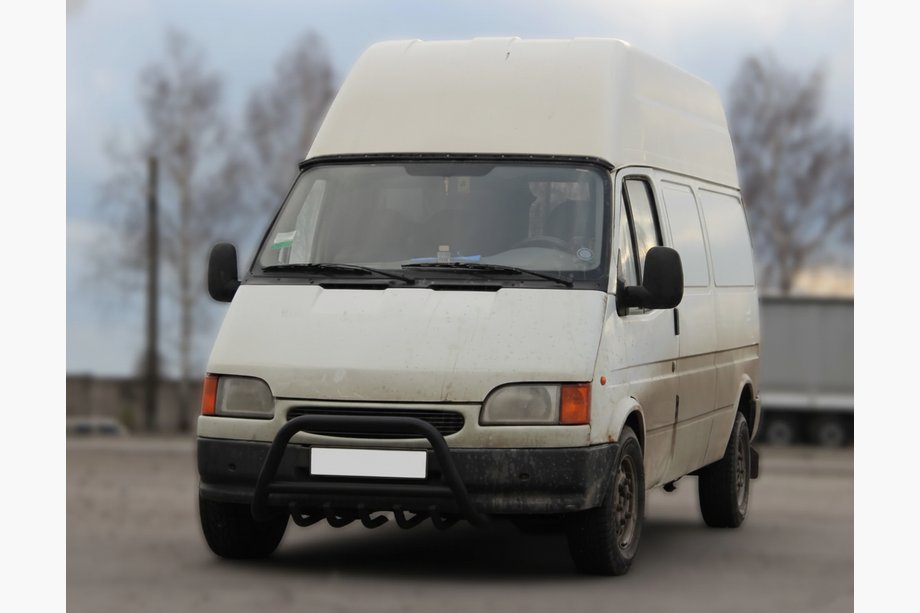 Ford Transit 1991–2000 Přední ochranný rám WT003 Black (nerez) Image