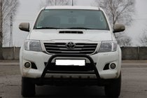 Toyota Hilux 2006–2015 Přední ochranný rám WT003 Black (nerez) fotografie 1