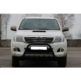 Přední ochranný rám WT003 Black (nerez) Toyota Hilux 2006–2015 fotografie 1