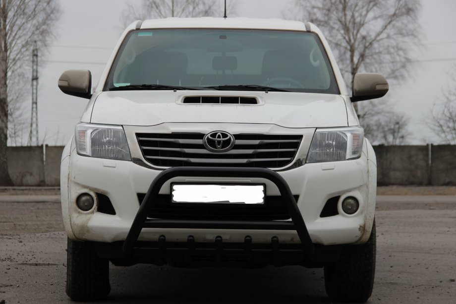 Toyota Hilux 2006–2015 Přední ochranný rám WT003 Black (nerez) Image