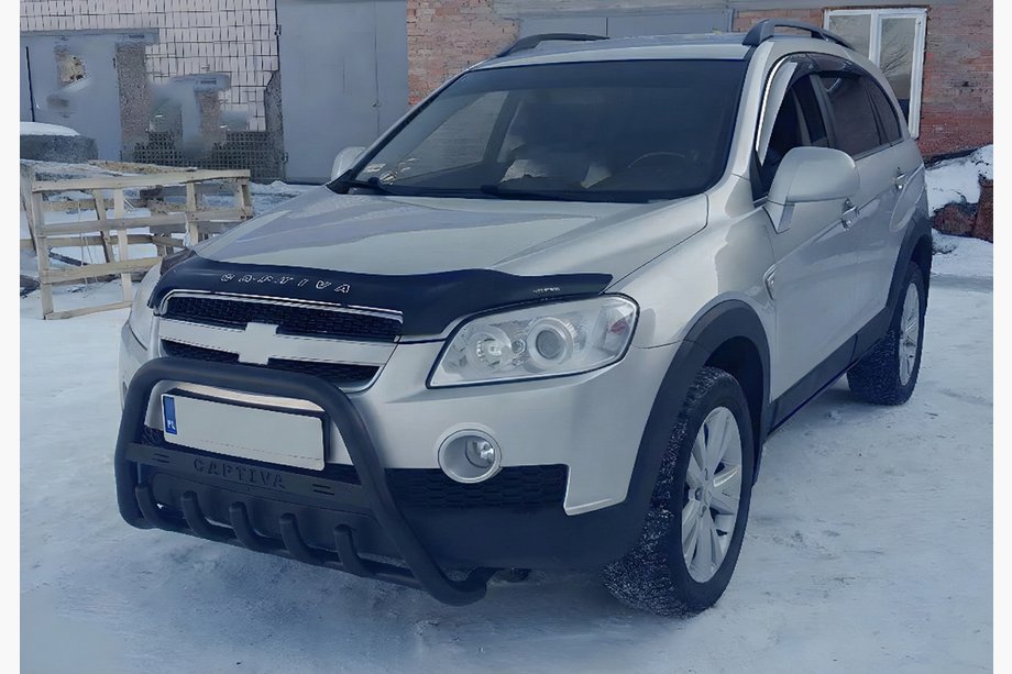 Chevrolet Captiva 2006–2019 Přední ochranný rám WT004 Black (nerez) Image