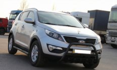 Kia Sportage 2010–2015 Přední ochranný rám WT004 Black (nerez) fotografie 3
