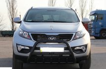 Kia Sportage 2010–2015 Přední ochranný rám WT004 Black (nerez) fotografie 2