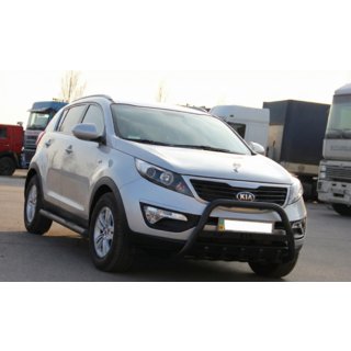 Přední ochranný rám WT004 Black (nerez) Kia Sportage 2010–2015 fotografie 3