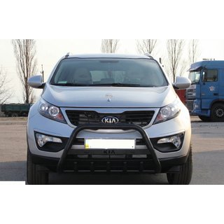 Přední ochranný rám WT004 Black (nerez) Kia Sportage 2010–2015 fotografie 2