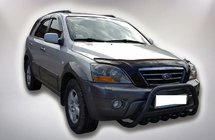 Kia Sorento I BL 2002–2009 Přední ochranný rám WT004 Black (nerez) fotografie 1