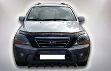 Kia Sorento I BL 2002–2009 Přední ochranný rám WT004 Black (nerez) fotografie 2