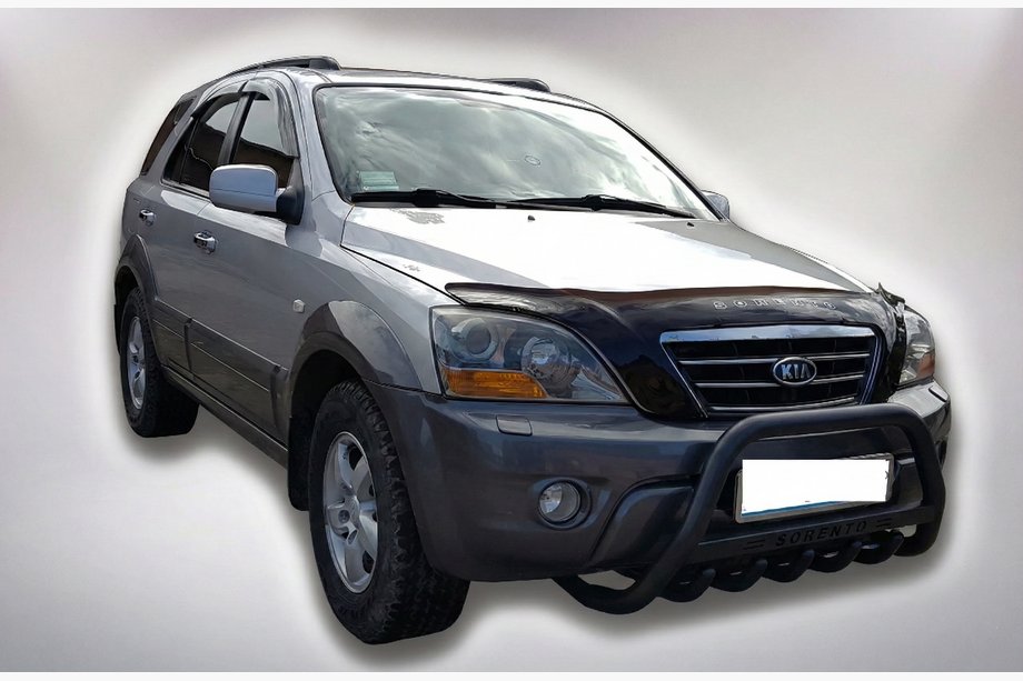 Kia Sorento I BL 2002–2009 Přední ochranný rám WT004 Black (nerez) Image