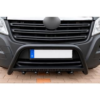 Přední ochranný rám WT004 Black (nerez) Fiat Ducato 2006–2025 fotografie 1