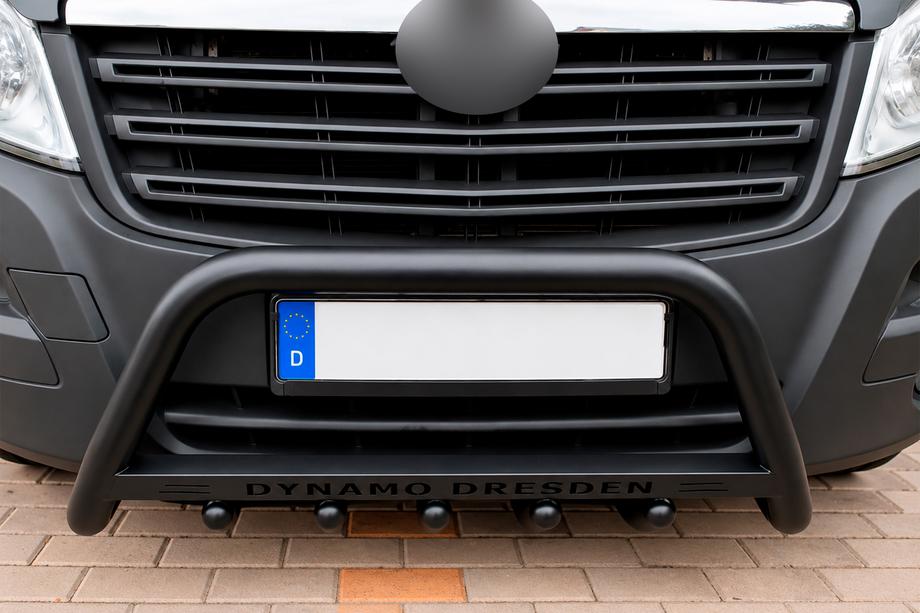 Fiat Ducato 2006–2025 Přední ochranný rám WT004 Black (nerez) Image