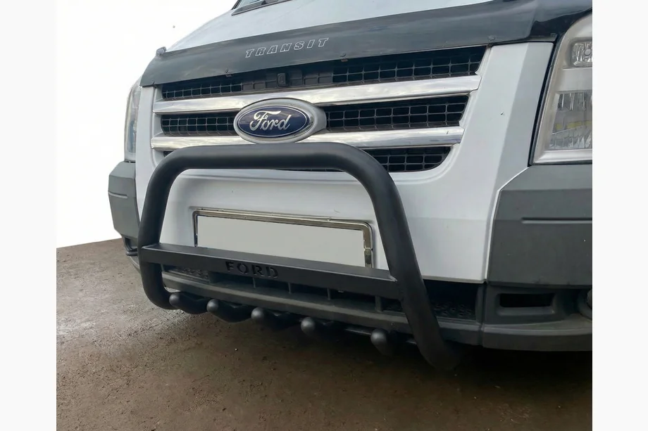 Ford Transit 2000–2014 Přední ochranný rám WT004 Black (nerez) Image