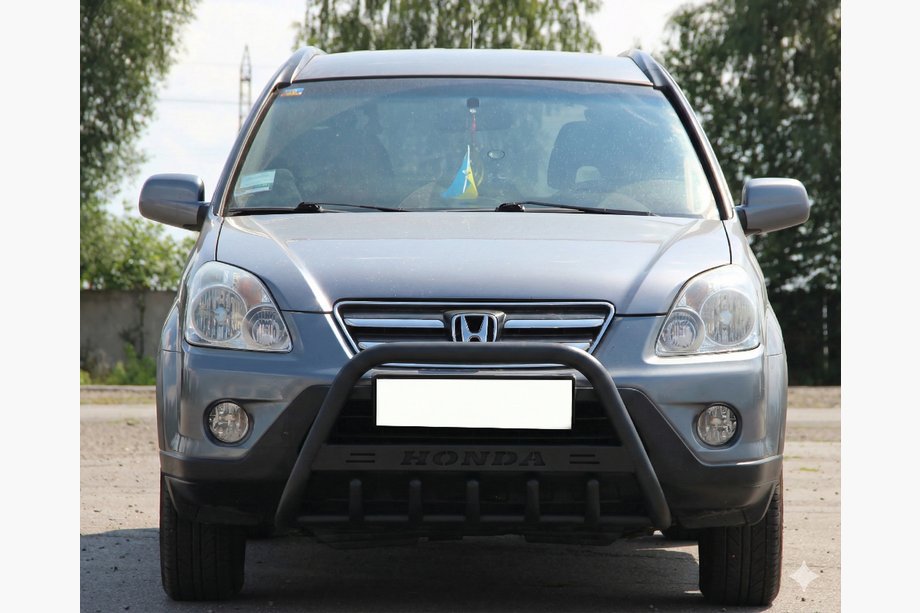Honda CRV 2001–2006 Přední ochranný rám WT004 Black (nerez) Image