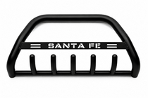 Hyundai Santa Fe 1 2000–2006 Přední ochranný rám WT004 Black (nerez) fotografie 2