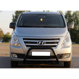 Přední ochranný rám WT004 Black (nerez) Hyundai H300, H1, Starex 2008–2020 fotografie 1