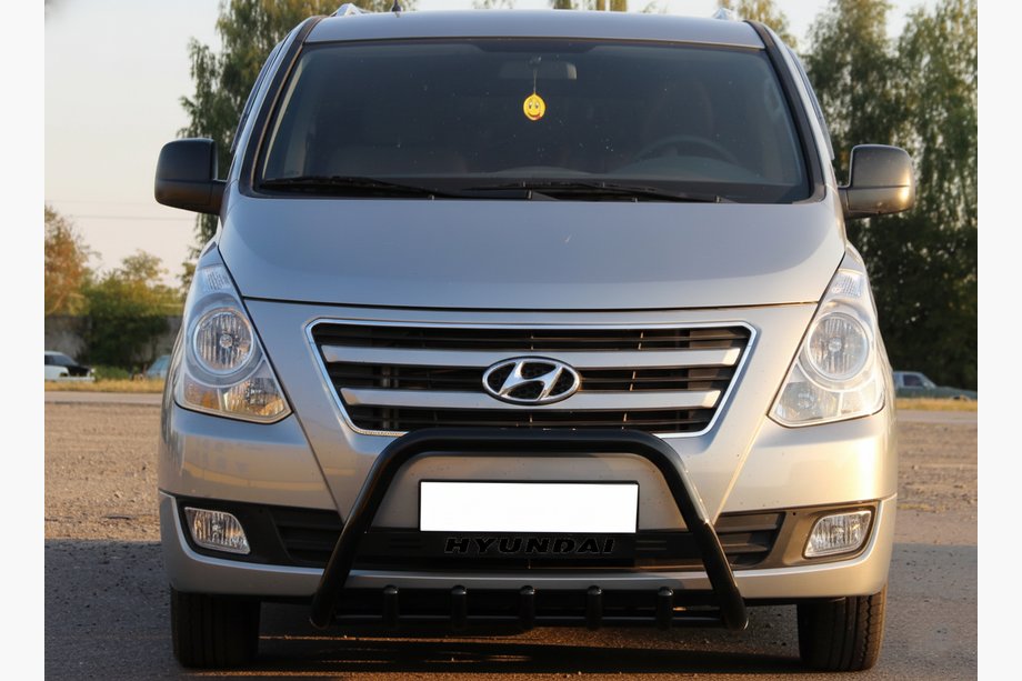 Hyundai H300, H1, Starex 2008–2020 Přední ochranný rám WT004 Black (nerez) Image
