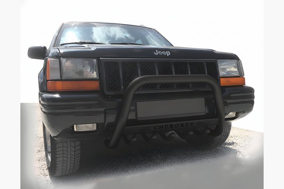 Jeep Grand Cherokee WJ 1999–2004 Přední ochranný rám WT004 Black (nerez) Image