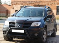 Mitsubishi Outlander 2001–2006 Přední ochranný rám WT003 Black (nerez) fotografie 4