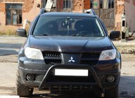 Mitsubishi Outlander 2001–2006 Přední ochranný rám WT003 Black (nerez) fotografie 3