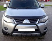 Mitsubishi Outlander 2006–2012 Přední ochranný rám WT004 Black (nerez) fotografie 1