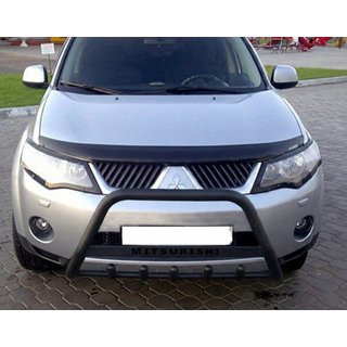 Přední ochranný rám WT004 Black (nerez) Mitsubishi Outlander 2006–2012 fotografie 1