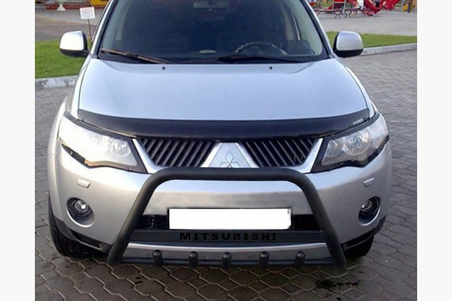 Mitsubishi Outlander 2006–2012 Přední ochranný rám WT004 Black (nerez) Image