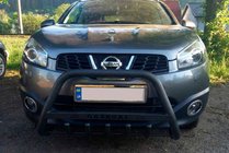 Nissan Qashqai 2010–2014 Přední ochranný rám WT004 Black (nerez) fotografie 1