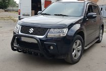 Suzuki Grand Vitara 2005–2017 Přední ochranný rám WT004 Black (nerez) fotografie 5