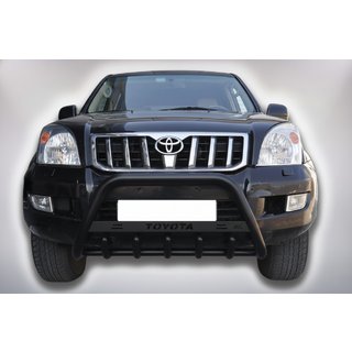 Přední ochranný rám WT004 Black (nerez) Toyota Land Cruiser Prado 120 2002–2009 fotografie 1