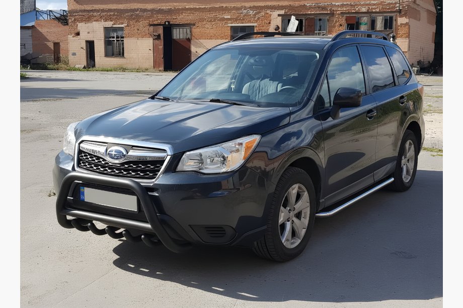 Subaru Forester 2013–2018 Přední ochranný rám WT003 Black (nerez) Image