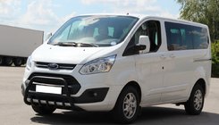 Ford Custom 2013–2022 Přední ochranný rám WT003 Black (nerez) fotografie 1