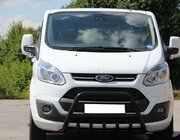 Ford Custom 2013–2022 Přední ochranný rám WT003 Black (nerez) fotografie 3