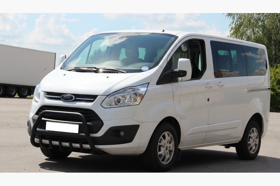 Ford Custom 2013–2022 Přední ochranný rám WT003 Black (nerez) Image