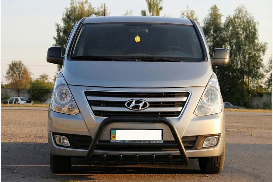Hyundai H300, H1, Starex 2008–2020 Přední ochranný rám WT003 Black (nerez) Image