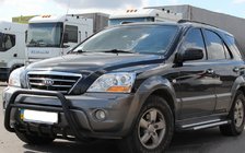 Kia Sorento I BL 2002–2009 Nerezový bullbar WT003 Black-2 fotografie 1
