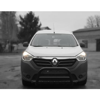 Přední ochranný rám WT003 Black (nerez) Dacia Lodgy 2012–2022 fotografie 3