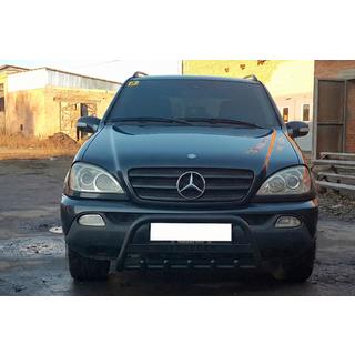 Přední ochranný rám WT004 Black (nerez) Mercedes ML W163 1997–2005 fotografie 2