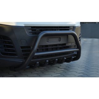 Přední ochranný rám WT003 Black (nerez) Fiat Scudo 2022– fotografie 1