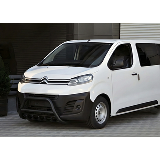 Přední ochranný rám WT003 Black (nerez) Fiat Scudo 2022– fotografie 3