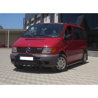 Přední ochranný rám (bullbar) WT003 Black (nerez) Mercedes Vito W638 1996–2003 fotografie 4